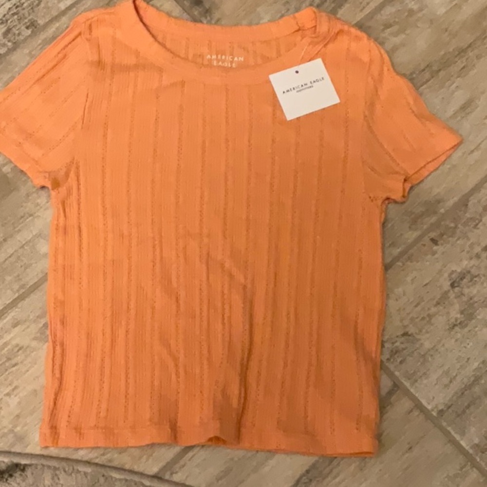 American Eagle Outfitters Women's Orange Top